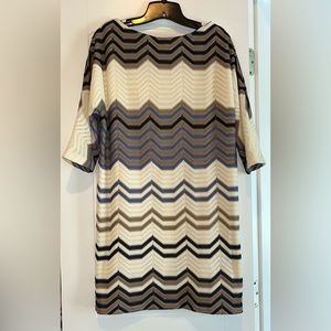 Phoebe Couture Chevron Knit Dress